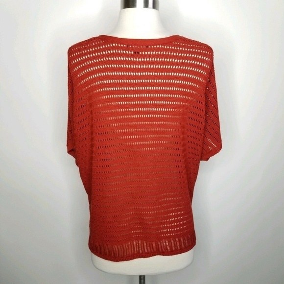 Lafayette 148 Red Knit Open Front Cardigan Size 1x - Picture 4 of 6